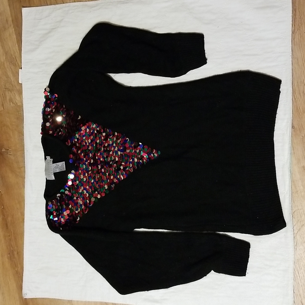 Vintage late 80's early 90's Petite Christmas Sparkly Sweater